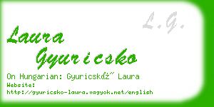 laura gyuricsko business card